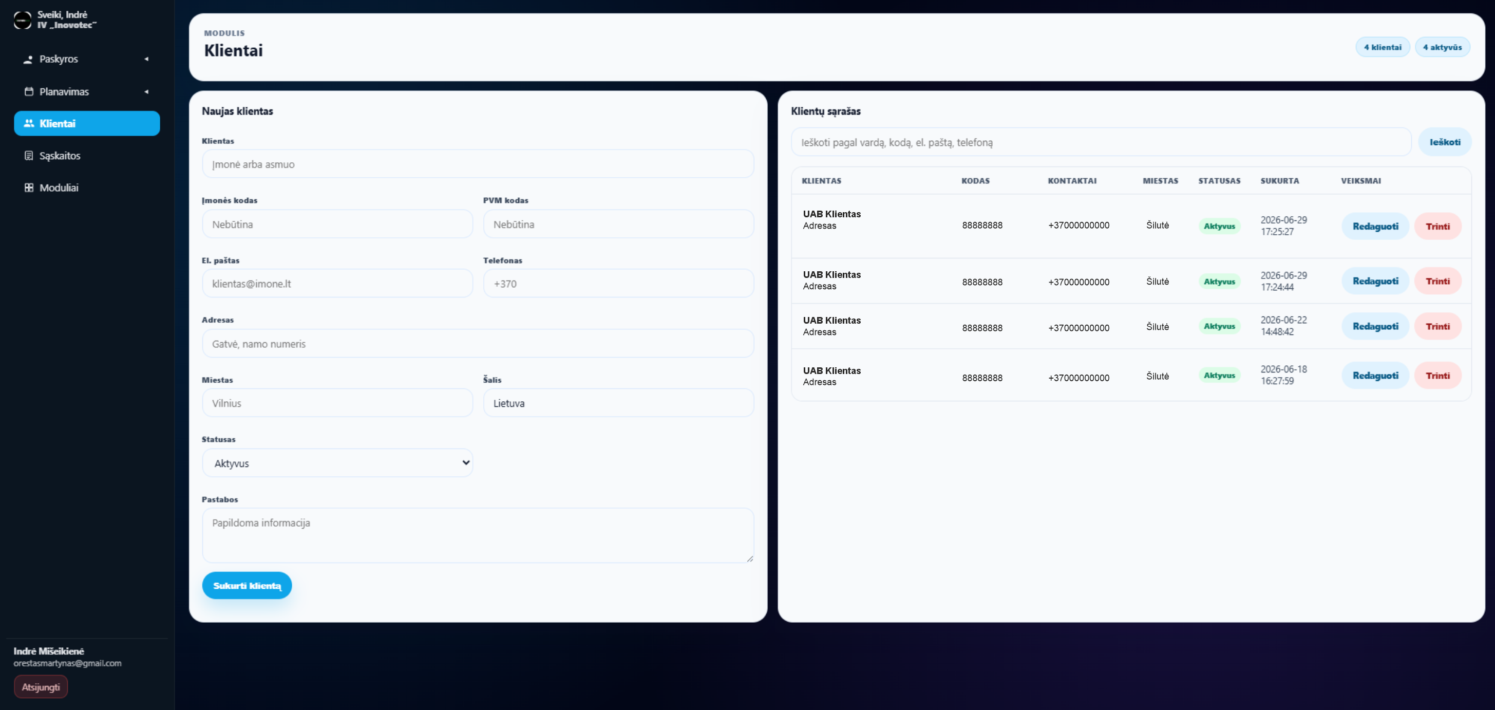 INOVS client module